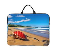 Red Conch by The Sea Pattern Laptop Sleeve Case 14 in Suitable for Notebook Computer Tablet Traveling Carrying Simple Case