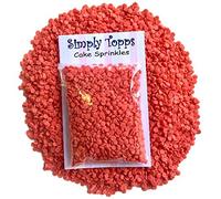 Red Confetti Edible Sugar Sprinkles 25g Cake & Cupcake Decorations