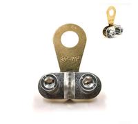 Red Copper Battery Terminal Connector for Crimping 30-70 mm² Automotive Cables, Thickened 1.2mm Plate, Dual-Wire - Medium Size(MEDIUM)