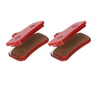 Red Copper Brake Pads for MX3 and MX4 Bicycles, 2-Pack, All-Copper Base, Enhanced Stopping Power, Heat-Resistant Disc Brake Pads, Cyclists