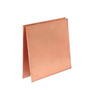 Red Copper Sheet, T2 Copper Sheets Pure Assorted Sizes 0.3-3mm For DIY Project(25X25mm,0.3mm thick 2pcs)