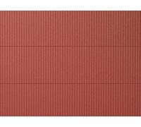 Red Corrugated Iron Decorative SHEET 200X100mm (pack of 2) HO Auhagen kit 52230