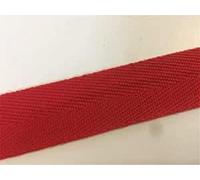 Red Cotton Blend Binding Apron Herringbone Twill Webbing Tape Sew Strap 38mm Wide- 10 metres