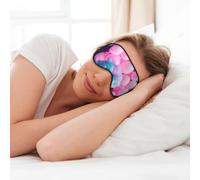 Red Cotton Candy Print Soft Eye Mask for Sleep Mask Sleep Eye Mask for Women Men Sleeping Sleeping Travel
