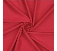 Red Cotton Jersey Fabric - 4 Way Stretch - 100% Cotton - 60” x 1 Yards - Ideal for Clothing
