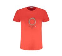 Red Cotton Logo Print T-Shirt - male - Trussardi - T-Shirts - Red - S - Tops S