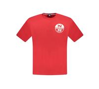 Red Cotton T-Shirt - male - North Sails - T-Shirts - Red - 3XL - Tops 3XL