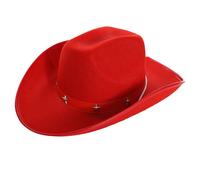 RED COWBOY STETSON HAT WESTERN HOEDOWN STAG HEN PARTY ACCESSORY