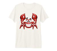 Red Crab Design Cartoon Crabbing Beach Vacation Premium T-Shirt