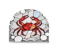 Red Crab Grey Glass Acrylic rustic napkin holder for Farmhouse Cocktail freestanding napkin holders for paper home decor for outdoors, dining room
