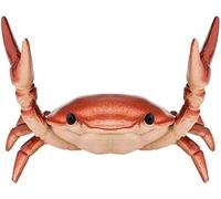 Red Creative Crab Pen Holder Weightlifting Crabs Pen Stand Storage Rack, Office Desktop Decoration, Pencil Holders Desk Supplies Holders and Dispensers, Desk Accessories and Workspace Organizers