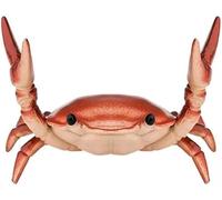 Red Creative Crab Pen Holder Weightlifting Crabs Pen Stand Storage Rack, Office Desktop Decoration, Pencil Holders Desk Supplies Holders and Dispensers, Desk Accessories and Workspace Organizers