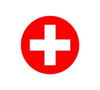 Red Cross Iron on Screen Print Transfers for Fabrics Medic Medical Cross First aid