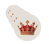 red crown Car Air Freshener Cards Set of 4 Pieces Long Lasting Hanging Scented Cards for Bedroom Wardrobe Car Aromatherapy Tablets for Men Women Rearview Mirror Pendant