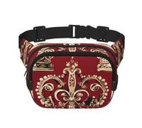 Red Crown Fanny Pack Fashion Belt Bag Lightweight Waist Pouch With Adjustable Strap Crossbody Bags For Women Travel Sports Running