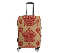 Red Crown Suitcase Covers Luggage Protector - Travel Elastic Baggage Case Protective, Washable Anti-scratch Large Suit Case Cover for Suitcases Fits 19-32 Inch Luggages, white, M, Flower and Animals