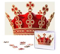 Red Crown Wooden Puzzles 1000 Pieces Personalized Jigsaw Puzzle For Adults Interesting Custom Photo Puzzles Gift For Holiday Birthday Wedding Anniversay