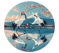 Red Crowned Crane 1000 Piece Jigsaw Puzzle for Adults Animals Challenging Puzzles Educational Games Fun Present & Activity 1000pcs (67.5x67.5cm)