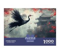 Red Crowned Crane 1000 Piece Jigsaw Puzzle For Adults Educational Games Stress Relief Puzzle Cultivate The Spirit of Teamwork for The Whole for Women, Gifts for Men 70x50cm/1000pcs