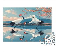 Red Crowned Crane 1000 Piece Jigsaw Puzzles for Adults Jigsaws Challenging Game Family Challenging Educational Games Home Decoration for Home Decoration Gifts 1000pcs (75x50cm)