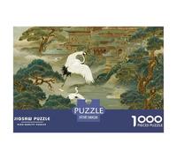 Red-crowned Crane 1000 Pieces Jigsaw Puzzles Engaging Educational Games Bird Jigsaw Puzzle Unique Puzzle Gift for Gifts 38x26cm/1000pcs