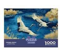 Red-crowned Crane 1000 Pieces Jigsaw Puzzles Engaging Educational Games Bird Jigsaw Puzzle Unique Puzzle Gift for Adults And Kids 52x38cm/1000pcs
