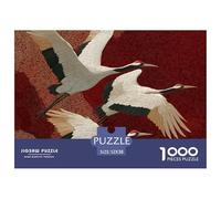 Red-crowned Crane 1000 Pieces Jigsaw Puzzles Engaging Educational Games Bird Jigsaw Puzzles Unique Puzzle Gift for Adults And Kids 52x38cm/1000pcs