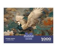Red-crowned Crane 1000 Pieces Jigsaw Puzzles Engaging Family Games Bird Jigsaw Puzzle Beautiful Decoration for Adults & Families 52x38cm/1000pcs