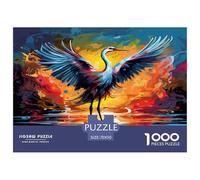 Red-crowned Crane 1000 Pieces Premium Jigsaw Age 3+ Quirky, Abstract Design, Fun Details, Educational, Challenging Puzzle Games 70x50cm/1000pcs