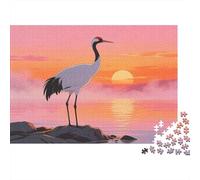 Red-crowned Crane Jigsaw Puzzles for Adults Animal Puzzle Game 1000 Pieces Brain Challenge for Adults Gifts 70x50cm/1000pcs