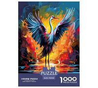 Red-crowned Crane Jigsaw Puzzles Puzzle for Adults Kids. 1000 Pieces Impossible Challenge Toy Educational Games Home Decoration for Adults& Kids Age 14 Years Up 70x50cm/1000pcs
