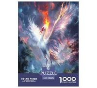 Red-crowned Crane Jigsaw Puzzles Puzzles for Adults Kids. 1000 Pieces Impossible Challenge Toy Educational Game Home Decoration for Adults& Kids Age 14 Years Up 38x26cm/1000pcs