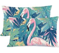 Red-Crowned Crane Velvet Cushion Covers 35x70cm Throw Pillows Set of 2 Covers Double-Sided Printing for Home Decor Living Room Bedroom Sofa Bed with Zipper Soft Smooth Breathable Decor Pillows z0j-679