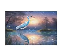 Red-crowned Crane Wooden Jigsaw Puzzles 1000 Piece Puzzle For Adults. Challenging To Complete But Fun And Humorous Jigsaws （75×50cm）