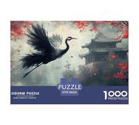 Red Crowned Crane1000Pieces JigsawPuzzlesanimal ForAdults Challenging Brainteasing Age12+byth Challenging The Impossible Difficult Game Uncover The Puzzle 38x26cm/1000pcs