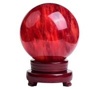 Red Crystal Ball Gemston Sphere Balls Polished Ornaments Crystals Stone Stones Rock for Divination Photography Decoration,130mm