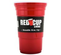 Red Cup Living 32Oz Tumbler Cups, Insulated Reusable Plastic Drinking Glasses, Summer Cup, Beer Stein, Travel Coffee Tumbler for Hot & Cold Drinks, Water Container Kitchen Cup, Gifts for Men & Women