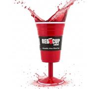 Red Cup Living Reusable Wine Cup, 14-Ounce, Red