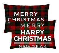 Red Cushion Covers 70x90cm Christmas Cushions 70 x 90 Pillow Cases Set of 2 Decorative Pillows with Invisible Zipper,Velvet Breathable,Durable & Fade-Resistant,Autumn Bed Decor Living Room Sofa,80-j