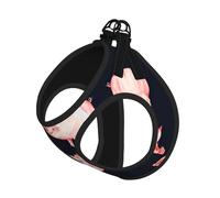 Red Cute Piggy Print Adjustable Harness Leash Set For Cats And Dogs, Soft Breathable Kitten Puppy Mesh Vest With Reflective Design, Escape-Proof Lead For Small Pets Walking Training
