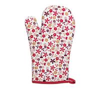 Red Daisy Single Oven Glove