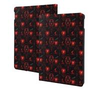 Red Dark Black Lion Print Compatible with ipad 9th/8th/7th Generation Case Cover, Tablet Cases Compatible with ipad Case 10.2 Inch, Auto Wake/Sleep, Folio Stand