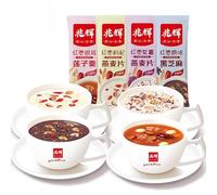 Red date purple potato oatmeal,white fungus lotus soup,black sesame powder,healthy nutritious breakfast porridge,convenient meal replacement snacks (Red date purple potato oatmeal,2packs)