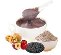 Red Date Walnut Black Sesame Paste 500g(about 35.5g*14 bags) 17.63oz(1.25oz*14 bags) Breakfast Drink Meal Replacement Powder Light Food Black Sesame Powder红枣核桃黑芝麻糊