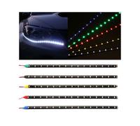 (Red) DC12V Motorcycle LED Strip Lights 30cm Underglow Fairy Neon Light Multicolor
