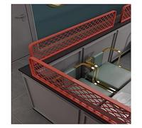 Red Decorative Dividers for Dining AreasHollow Out Restaurant Partitions NonFading Hot Pot Desk Divider 30x60cm Raised Fence for Elegant Restaurant Decor