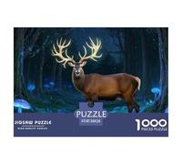 Red Deer 1000 Piece Jigsaw Puzzle For Adults Educational Games Stress Relief Puzzle Exercise The Memory of The Brain for Adults And Kids, Age 12 Years Up 38x26cm/1000pcs