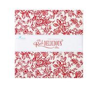 Red Delicious 10" Stacker 42 10-inch Squares Layer Cake Riley Blake Designs 10-15660-42