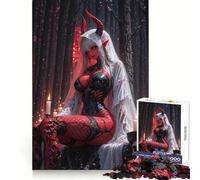 Red Demon Bride in Dark Forest 1000 Piece Jigsaw Puzzles for Adults Jigsaw Mind Play Home Pastime Clean Edge Lovely Present (50x75cm)