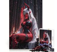 Red Demon Bride in Dark Forest Jigsaw Puzzles for Adults1000 Pieces Memory Gain Stress Relief Design Assembly Memorable Gift (38x52cm)